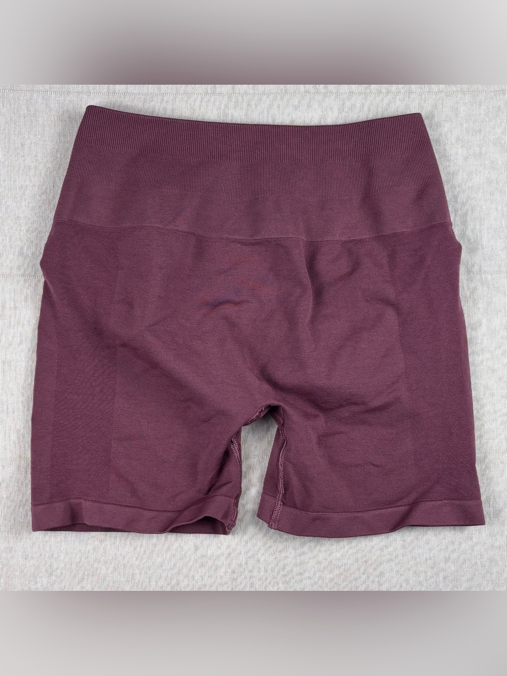 Alphalete Seamless Scrunch Biker Shorts Mauve High Rise Gym Medium
